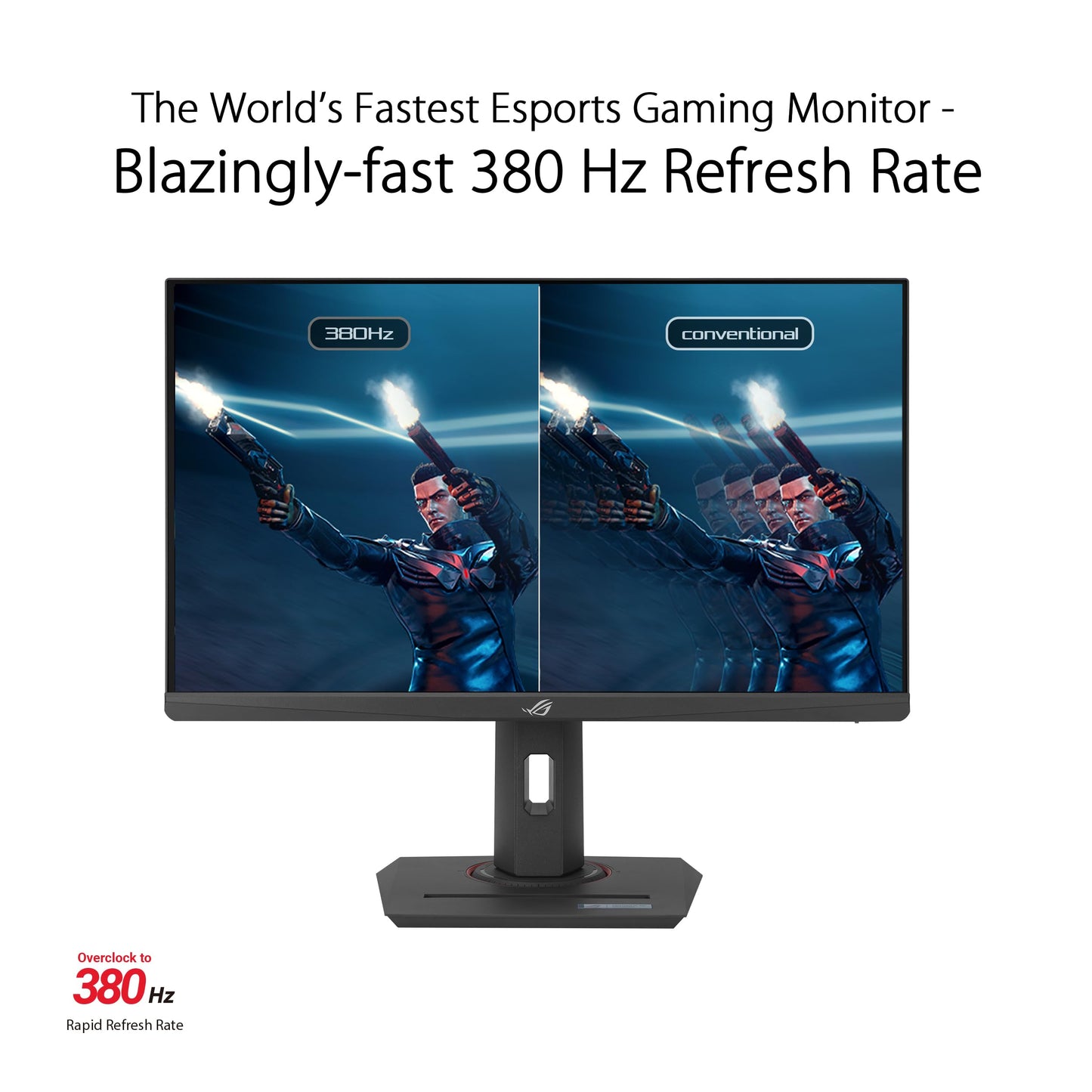 ASUS ROG Strix - Monitor para juegos de deportes electrónicos de 25 pulgadas (24.5 pulgadas visible) (XG259QNS) - Full HD, 380Hz, 0.3ms, IPS rápido, sincronización de desenfoque de movimiento bajo