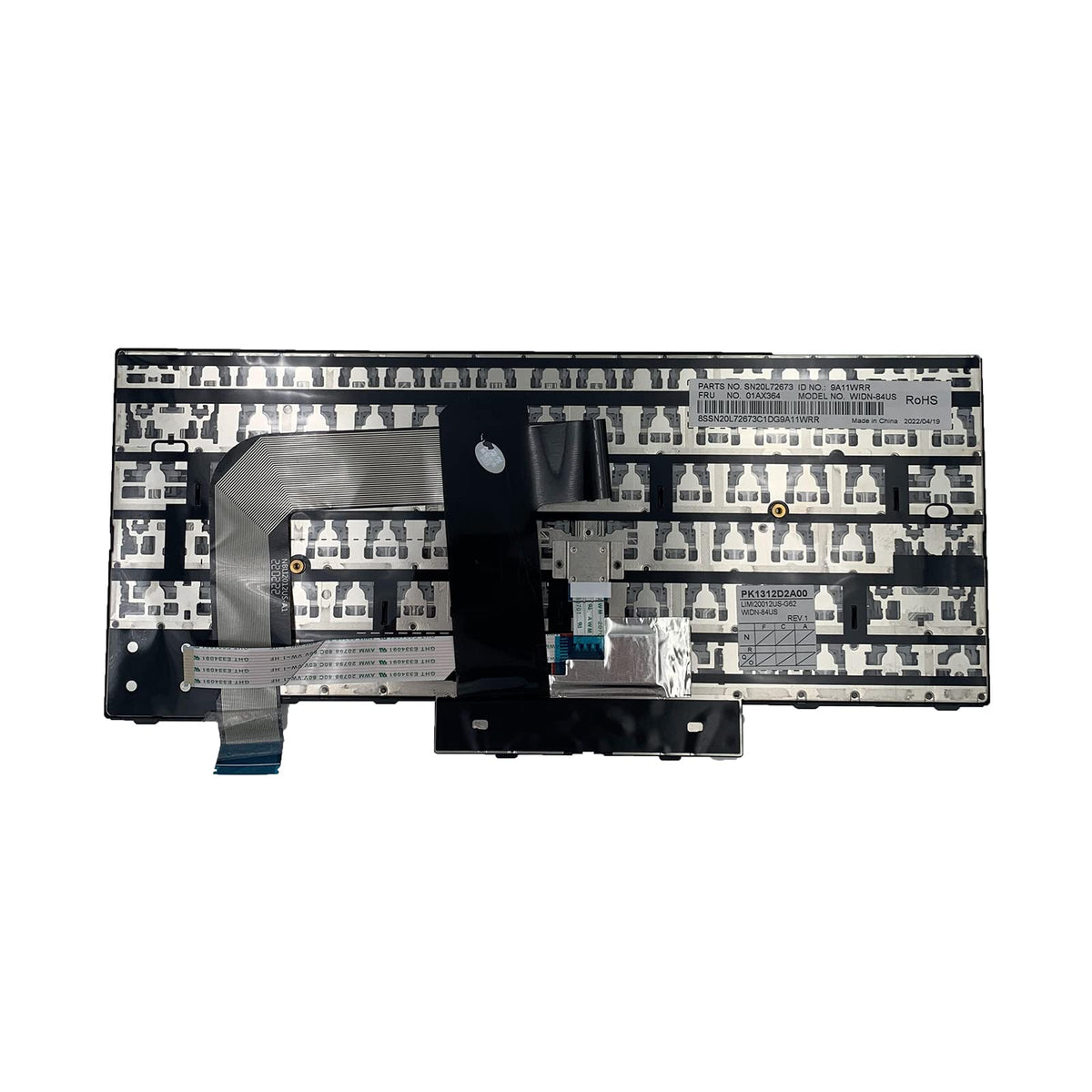 Computadora Portátil Lenovo IBM ThinkPad T470 T480 Negro sin Retroiluminación con Teclado Puntero