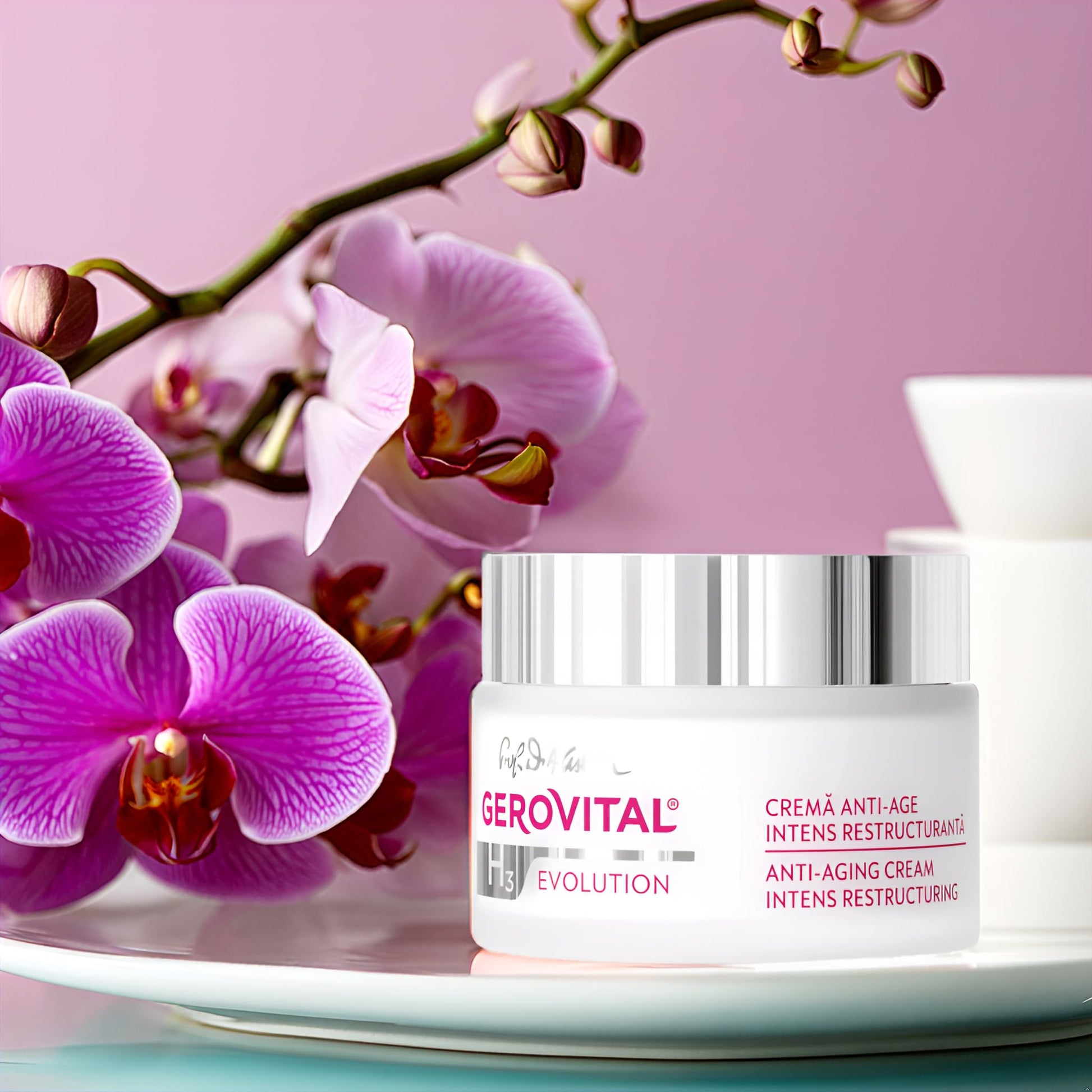 GEROVITAL H3 EVOLUTION, Anti-Aging Cream Intensive Restructuring With Superoxide Dismutase (The Anti-Aging Super Enzyme) 45+ (1.69 FL.OZ) by GEROVITAL H3 EVOLUTION