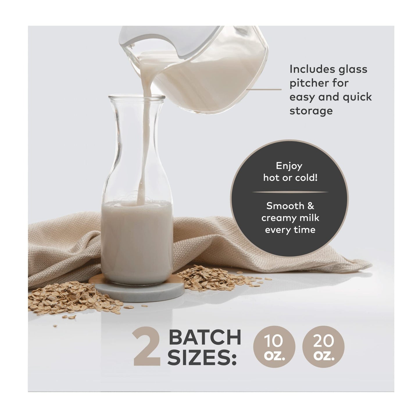 ChefWave - Máquina de leche no láctea hecha a la leche con mezclador de mano y espumador de leche (3 piezas)
