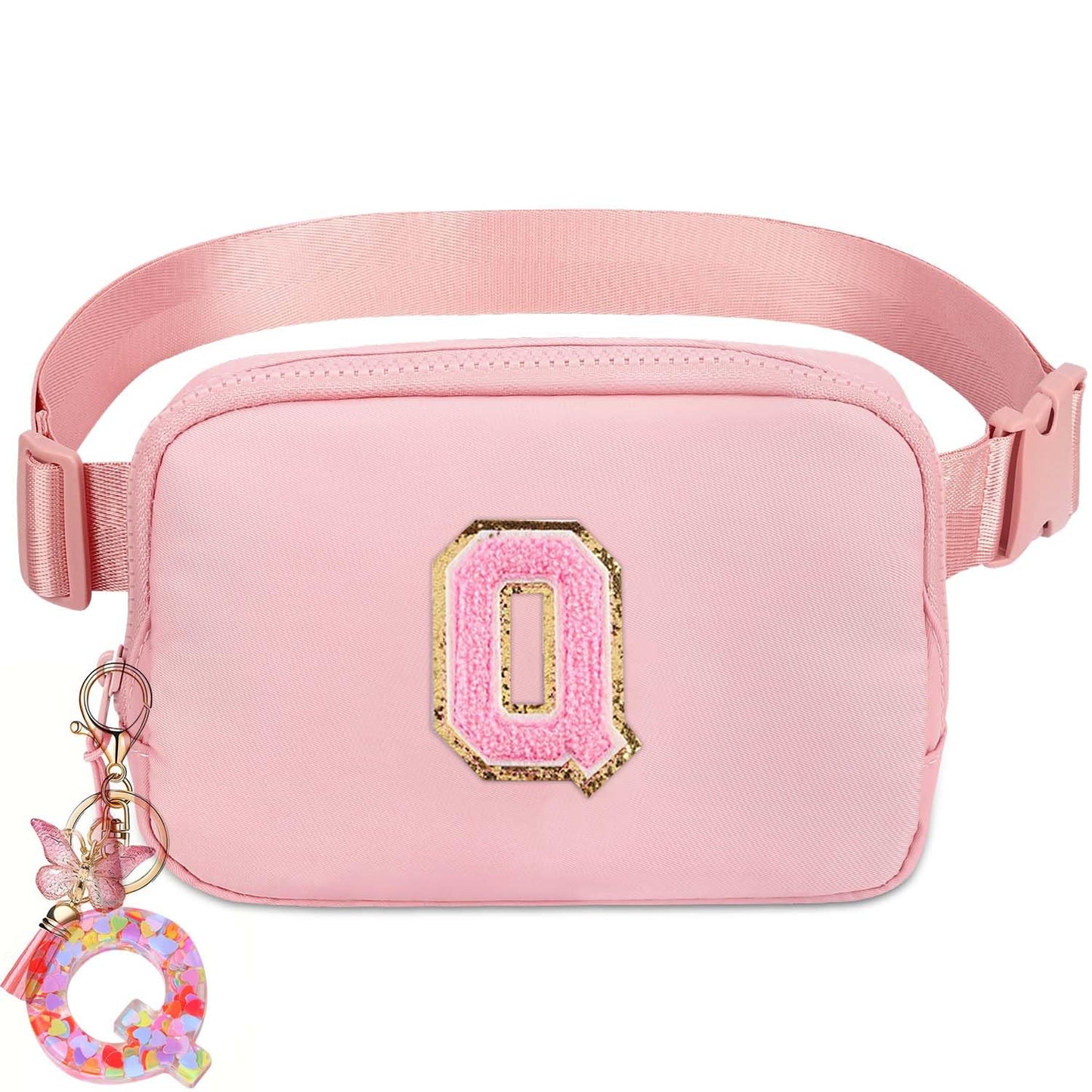 Kejea Riñonera Cruzada para Niñas y Mujeres, 8 a 12 Años, Regalos de Cumpleaños, Cintura Pequeña, Moda, Rosado