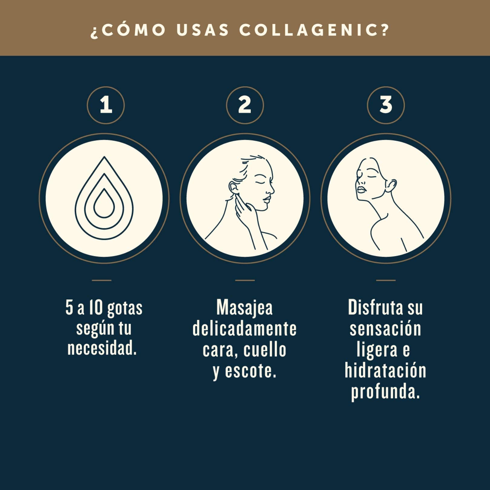 Collagenic | SerumAclarante y Antiedad 4 en 1| Vitamina C y Colágeno Hidrolizado 50 ml | Serum Facial facial| Adicional con Acido Hialurónico, Retinol, Vitamina E y Elastina | 60% más contenido