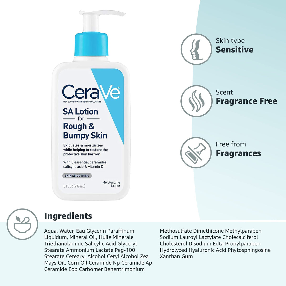 Cerave Sa Renewing Lotion 8 Ounces