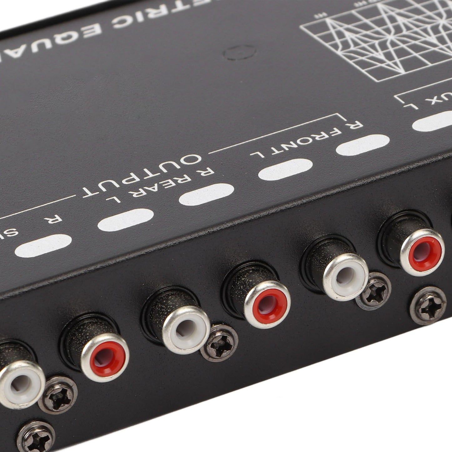 Fydun Ecualizador de Audio, Procesador de Audio Digital Ecualizadores Ajustable 5 Bandas Sintonización Precisa EQ Amplificador Crossover Ecualizador Gráfico