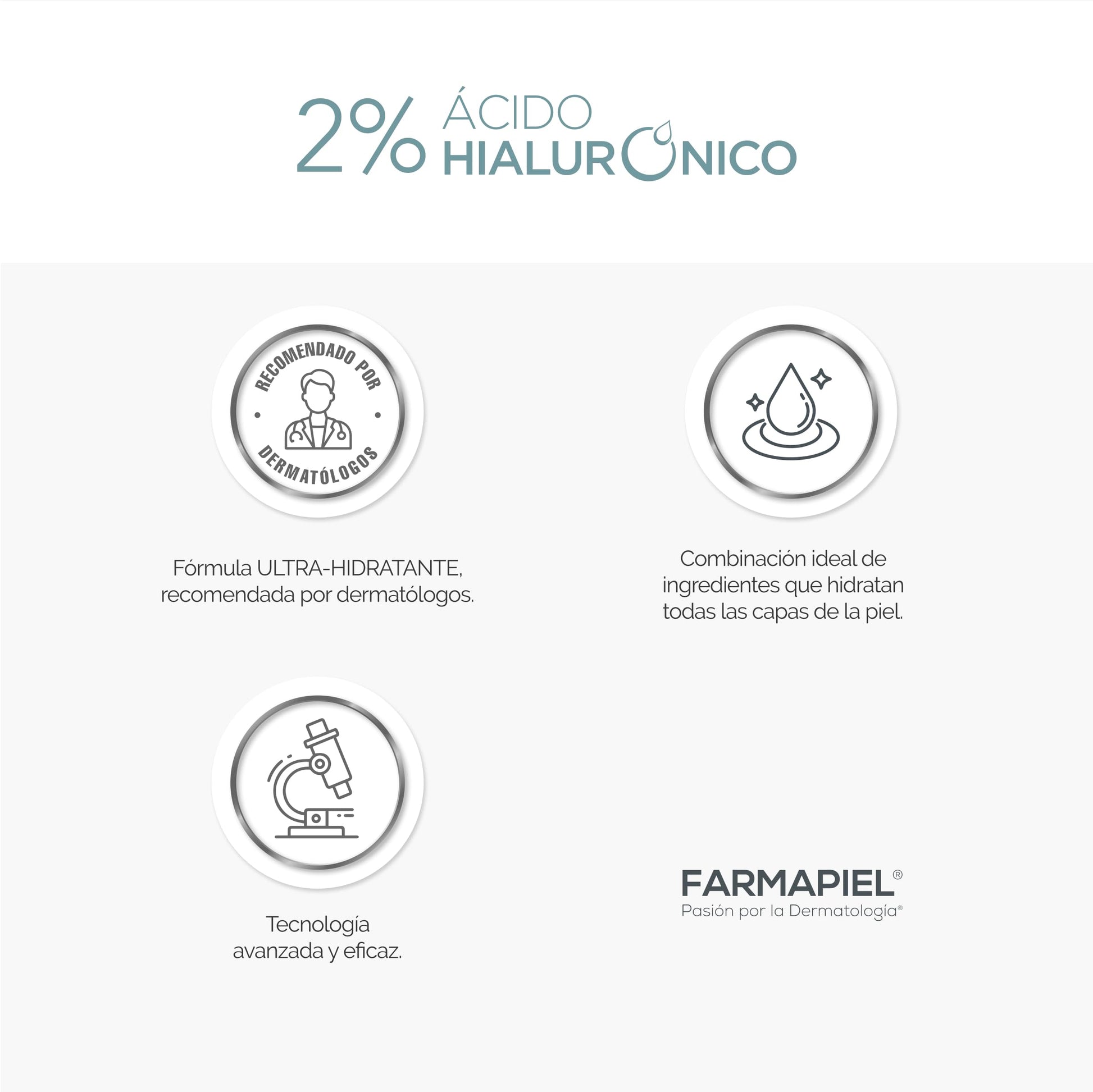 Farmapiel Sérum Ácido Hialurónico 30g | Suero Rejuvenecedor con Vitaminas A+C+E | Hidratación Profunda | Antiarrugas | Luminosidad y Reducción de Líneas de Expresión