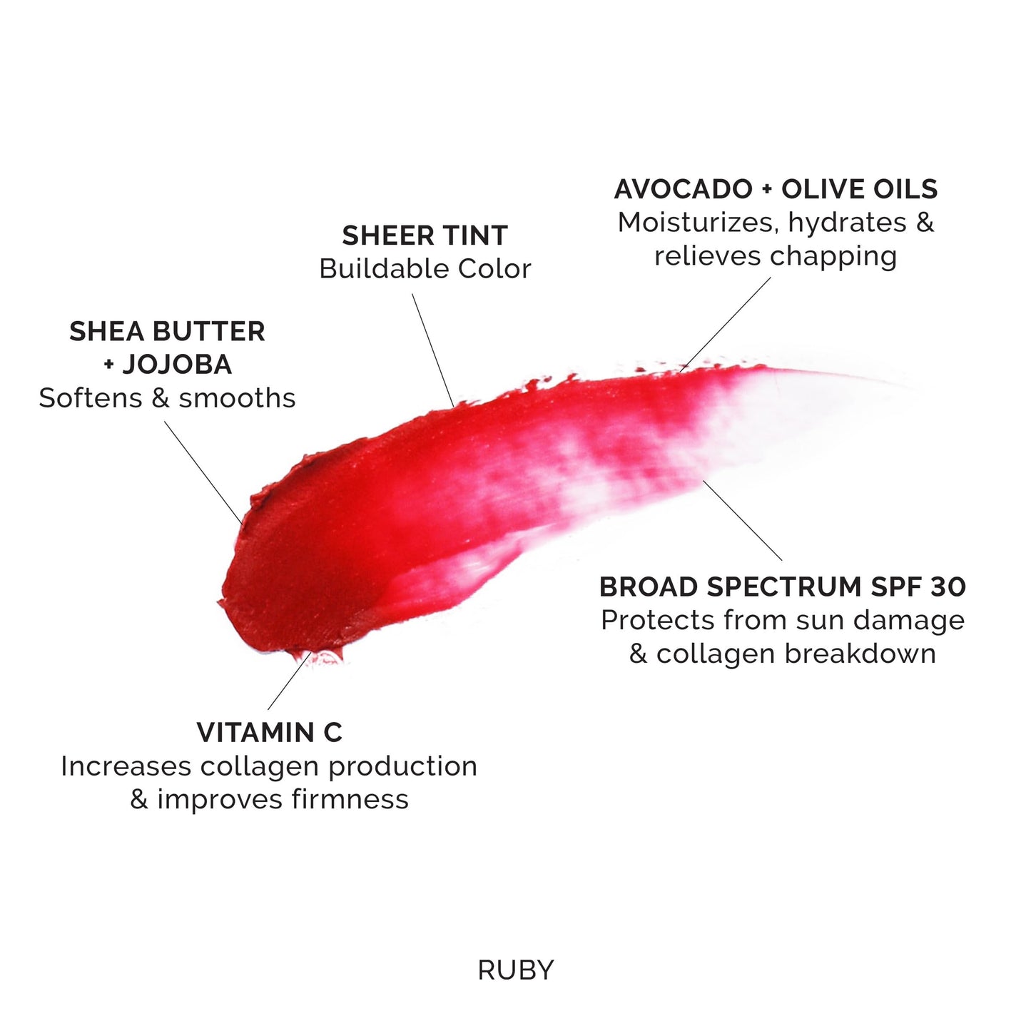 Protector Labial MDSolarSciences Rojo Hidratante FPS 30 Fórmula Natural Vegana