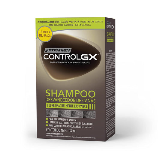 Just for Men Control Gx Shampoo Desvanecedor Progresivo De Canas, 118ml