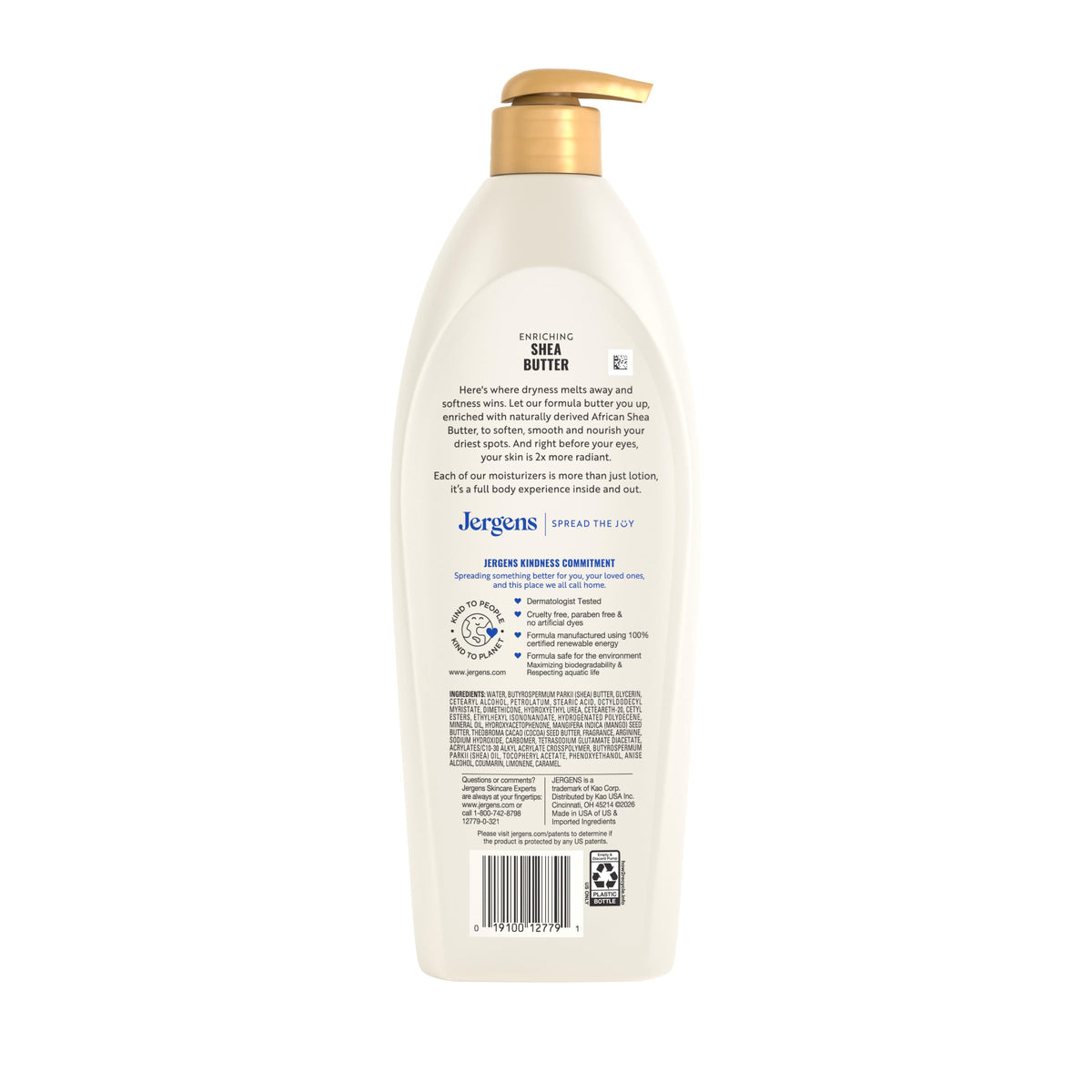 Jergens Shea Butter Deep Conditioning Moisturizer, 26.5 Ounces (Packaging May Vary)