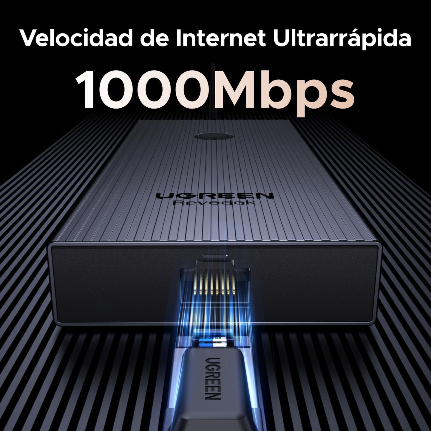 Adaptador USB C Multipuerto UGREEN Revodok Pro Gris con HDMI 4K para MacBook e iPad