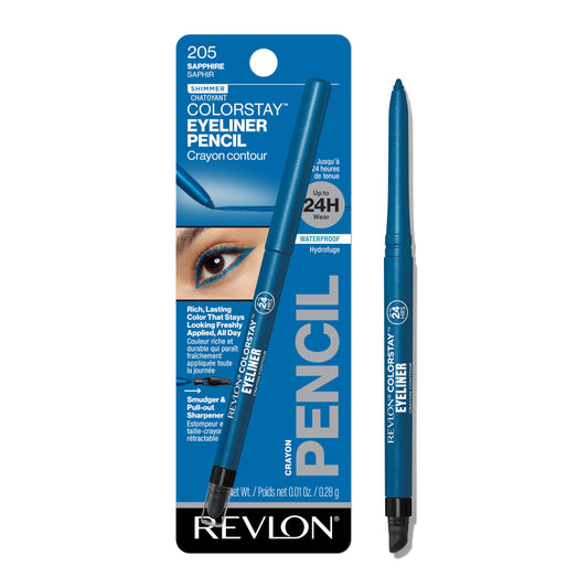 Lápiz de Ojos Revlon Colorstay en Tonos 205 Sapphire - Calidad y Durabilidad por Revlon