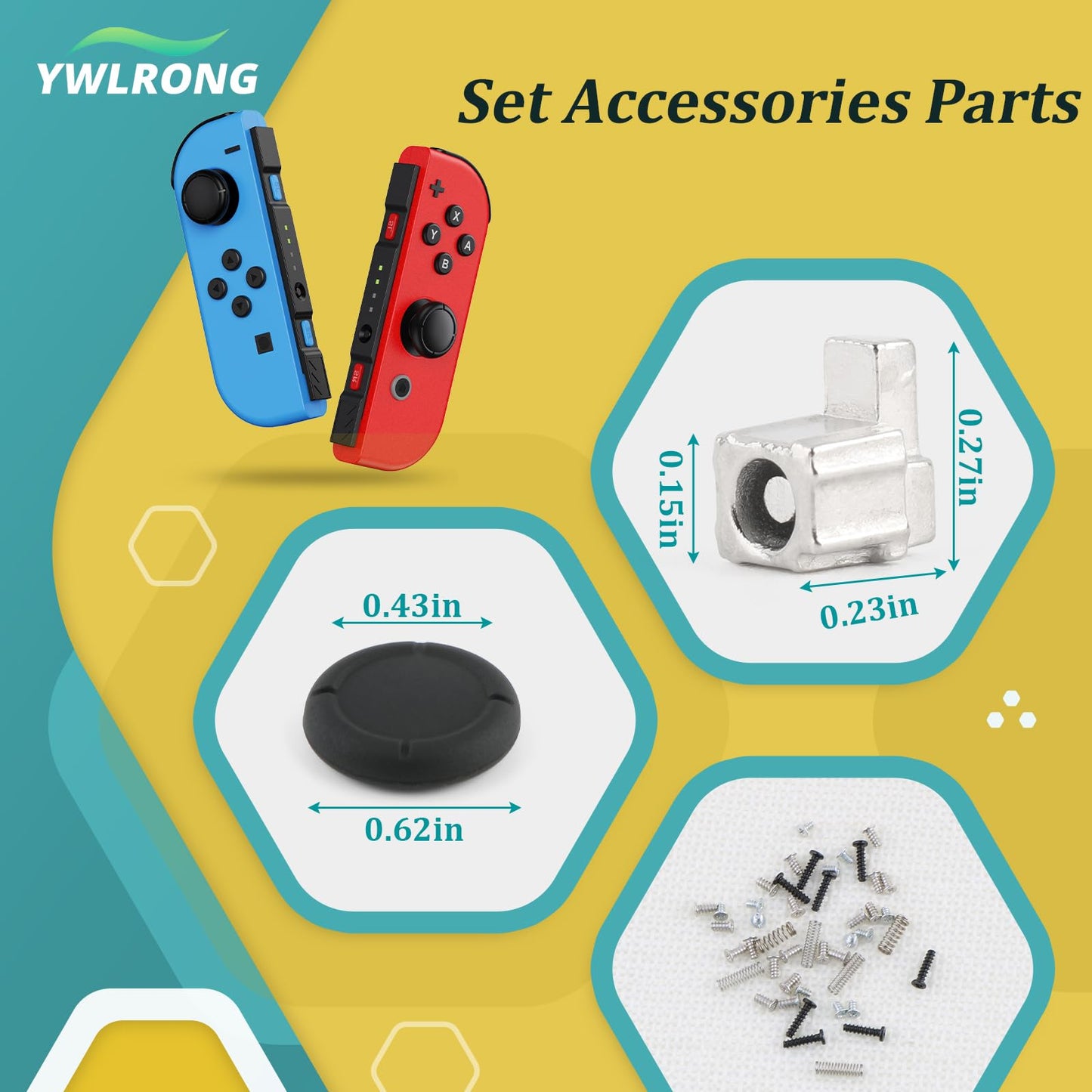Hebilla de bloqueo para Nintendo Switch/Switch OLED pestillos de repuesto para Nintendo Switch Lock Hebillas Accesorios Piezas de reparación