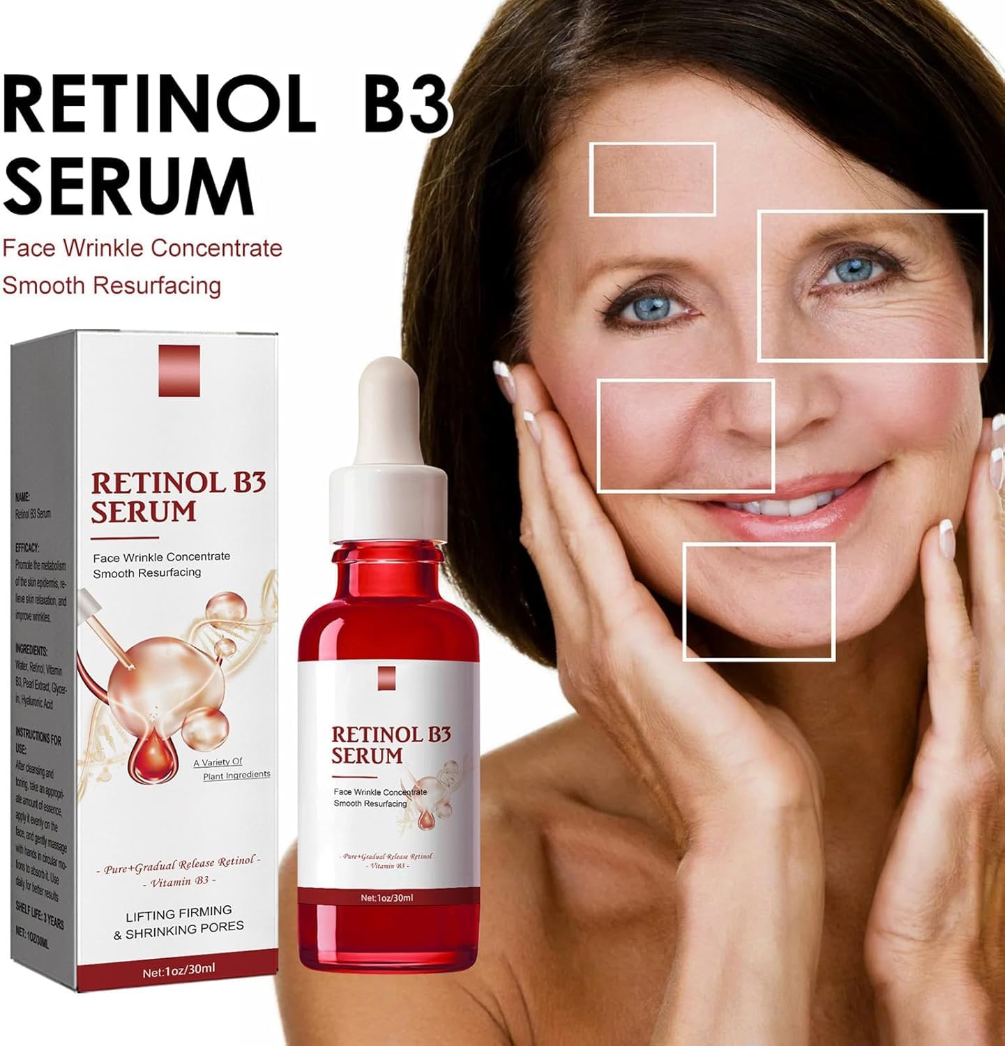 Sérum Facial Retinol B3 Cuidado de la Piel para Piel Sensible