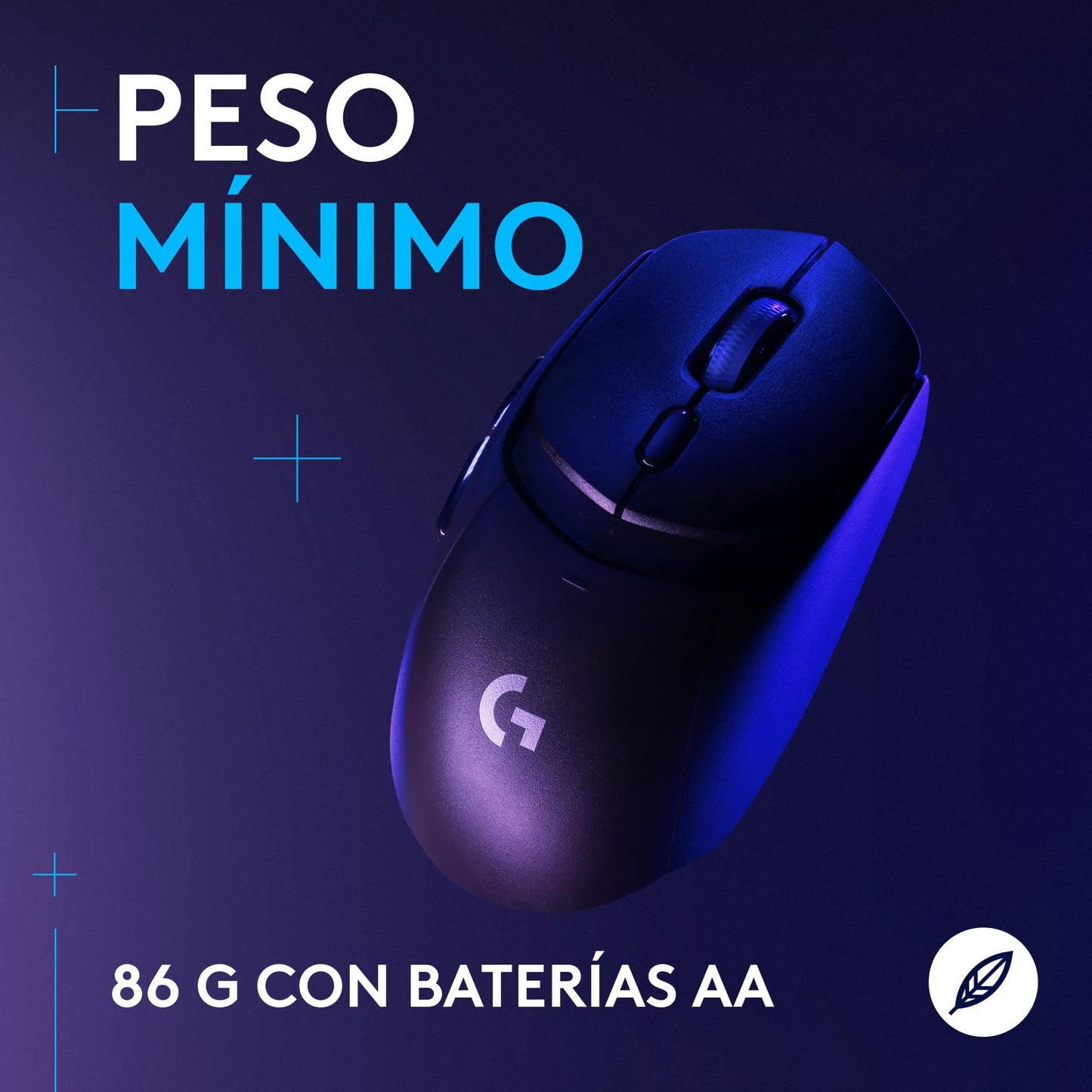 Logitech G309 Mouse inalámbrico Lightspeed para Juegos, Ligero, interruptores híbridos LIGHTFORCE, Sensor Hero 25K, 300+ Horas con una batería AA, 6 Botones programables, PC y Mac - Negro