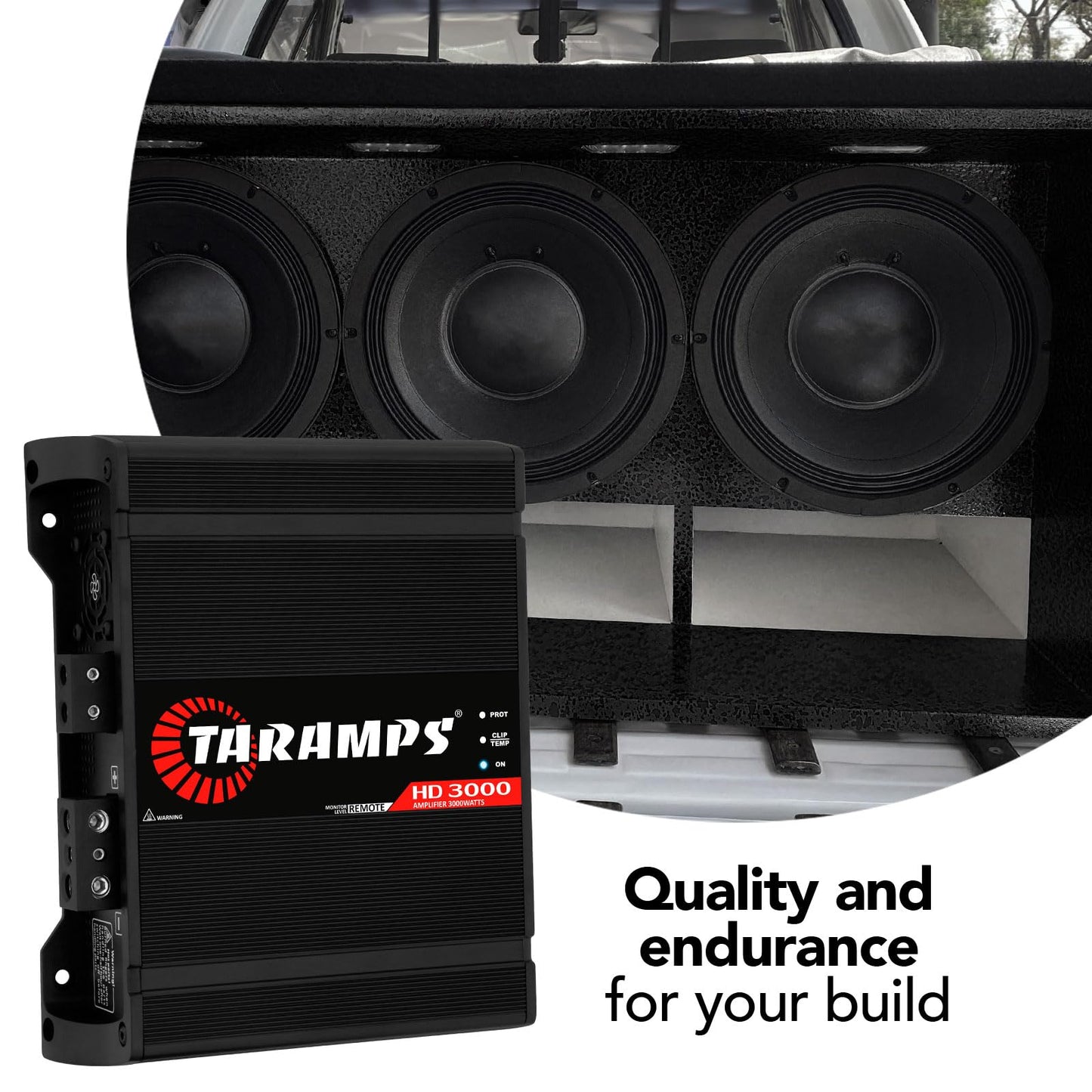 Amplificador Taramps Negro 1 Ohmio 3000 W para Coche