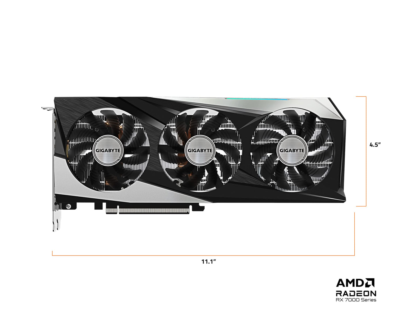 GIGABYTE GV-R76GAMING OC-8GD Radeon RX 7600 Gaming OC 8G Tarjeta gráfica, 3 Ventiladores WINDFORCE 8GB 128 bits GDDR6, Tarjeta de Video