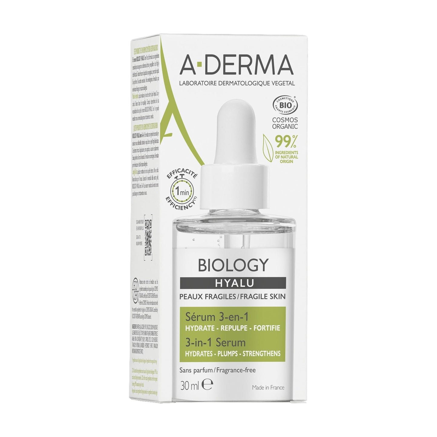 Sérum Hidratante A-Derma Biology Hyalu 3 en 1 - 30ml.¡Hidratación y rejuvenecimiento en un solo producto! Ideal para nutrir la piel y combatir los signos del envejecimiento. Aprovecha sus beneficios ahora.