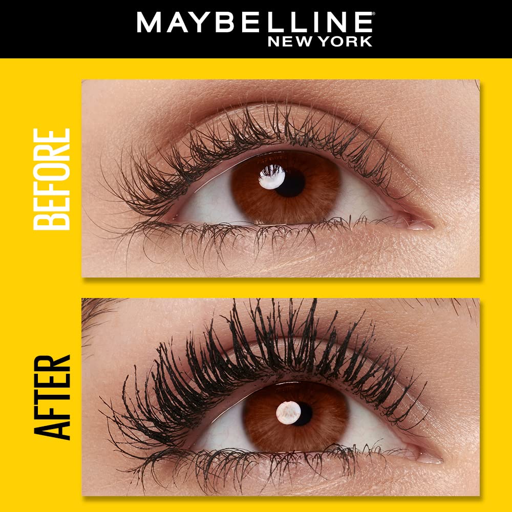 Maybelline Mascara para Pestanas a Prueba de Agua,The Colossal Big Shot, Very Black, 9.5 ml