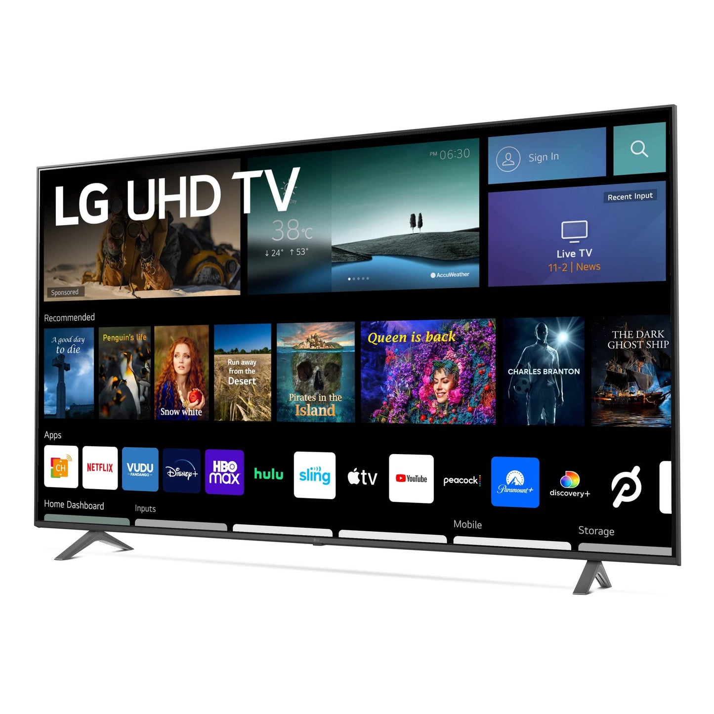 LG Television de 70" Class 4K (2160p) LED Smart TV con HDR Sistema Operativo webOS Procesador α5 Gen5 AI Optimizador de Juegos Alerta Deportiva Funciona con Alexa y Asistente Google 70UQ7070ZUD (Reacondicionado)