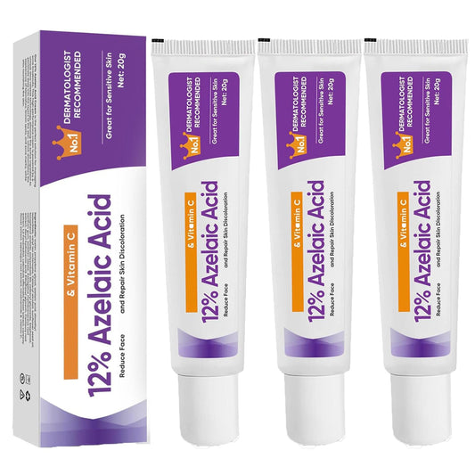 Suero Ácido Azelaico, Crema Ácido Azelaico, Suero Facial Ácido Azelaico 12% Contra Rojeces, Anti Granos y Nódulos, Suero Facial Ácido Azelaico Ácido Hialurónico para Piel Sensible, 20g (3)