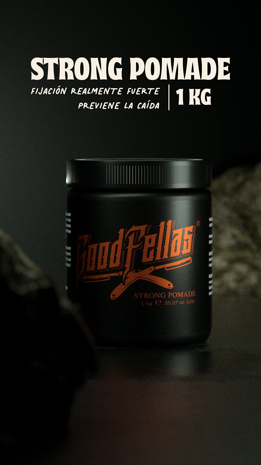 GoodFellas Pomada para Cabello de Fijación Fuerte Strong Pomade con Base de Agua 1 KG