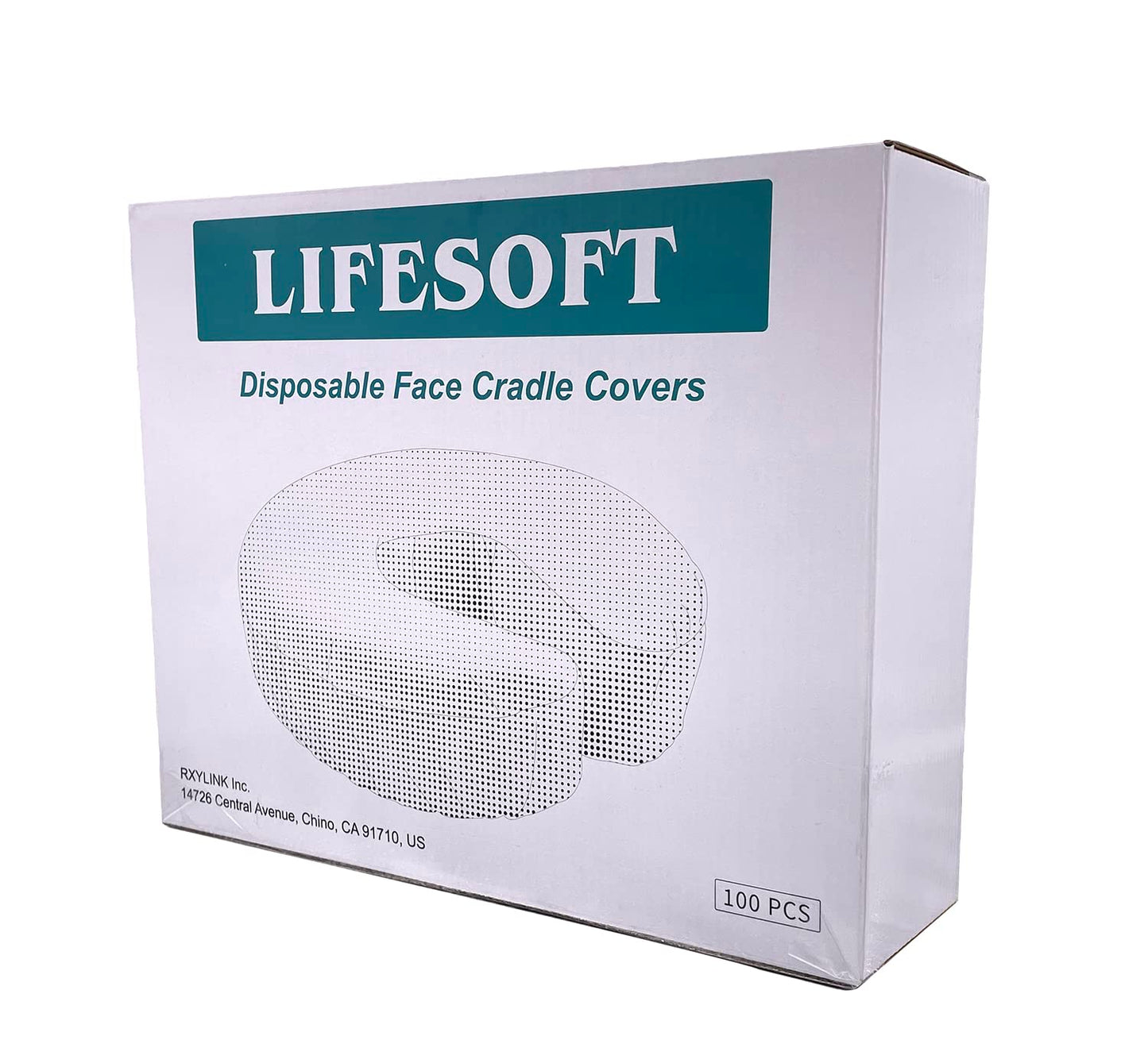 Lifesoft Disposable Massage Headrest Covers â€" Medical Grade, Ultra Soft, Face Rest Cradle Covers, White, Pack of 100