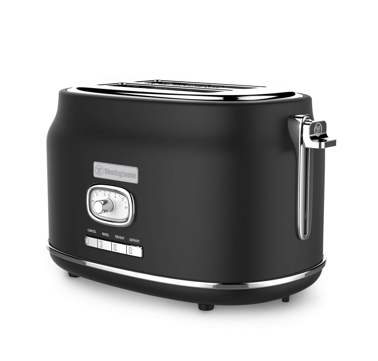 Westinghouse Tostador Retro Series Negro de 2 Rebanadas (WKTT857BK)