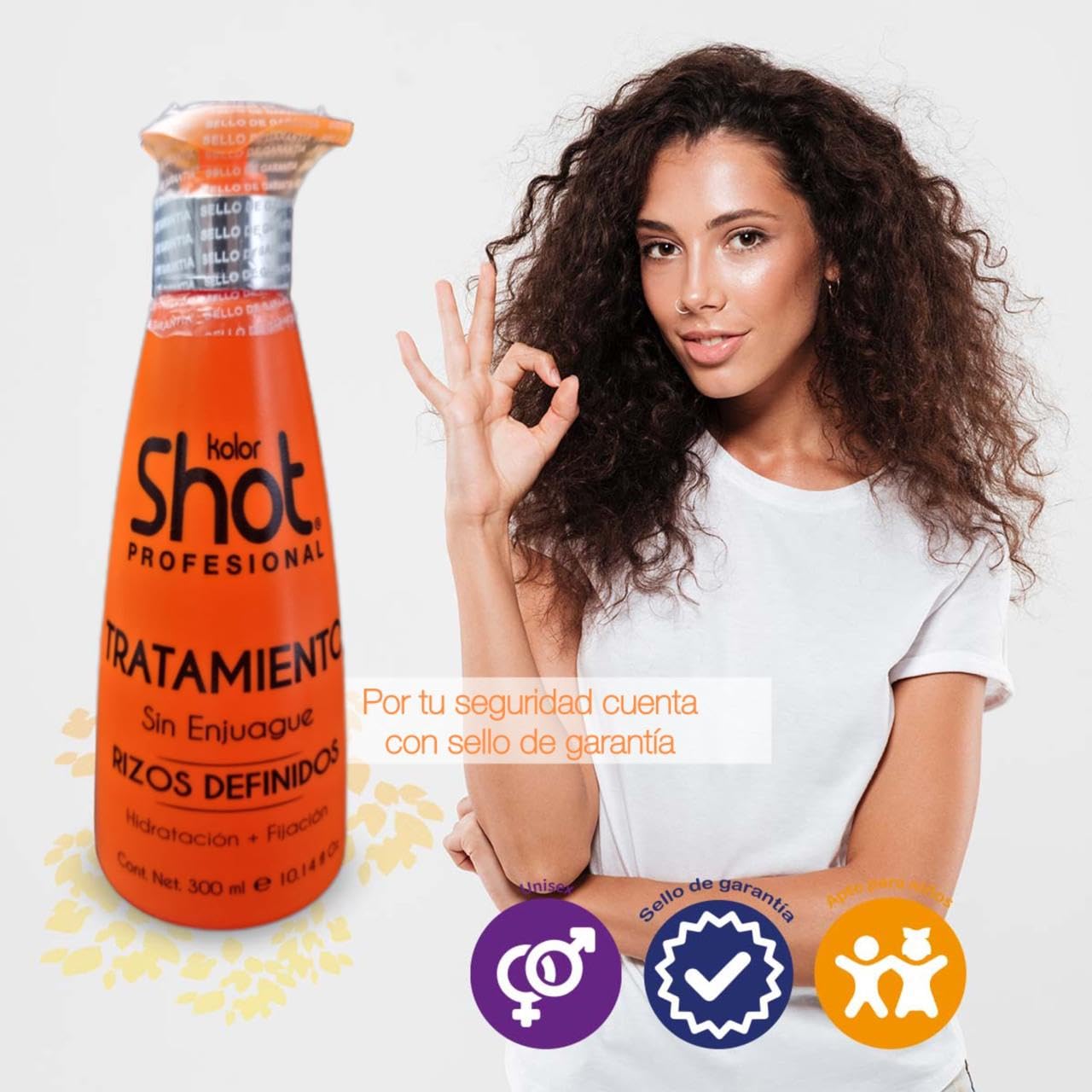 Tratamiento Profesional Kolor Shot Sin Parabenos Ni Sulfatos para Rizos Definidos Curly Friendly