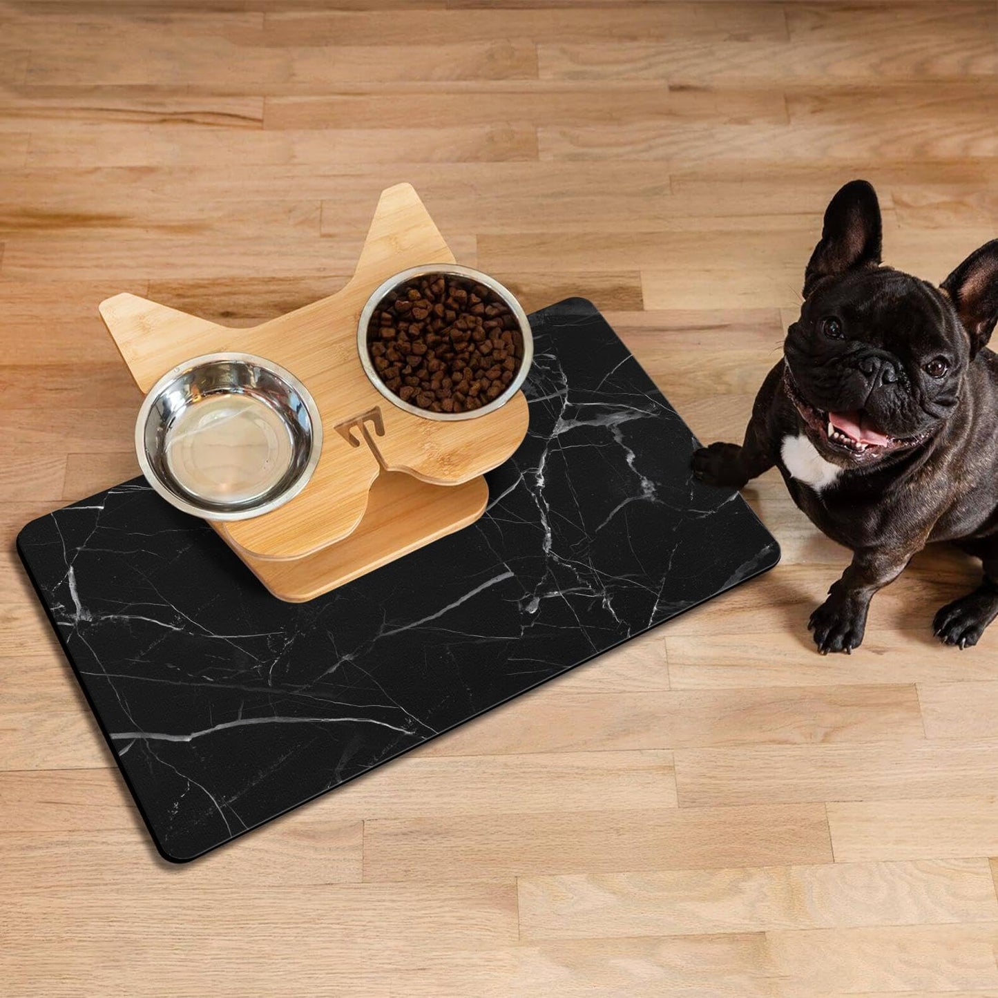 Alfombrillas para Mascotas Bohemias de Secado Rápido y Absorción para Comida y Agua