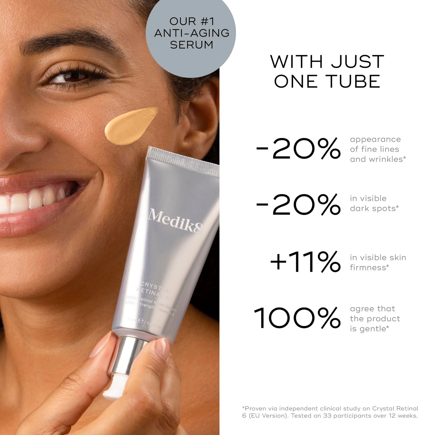 Medik8- RENUEVA Y REVITALIZA. Descubre una piel pura y joven con Medik8 Crystal Retinal, un sérum único que reinventa el cuidado de la piel con vitamina A. Formulado con retinaldehído, ácido hialuróni