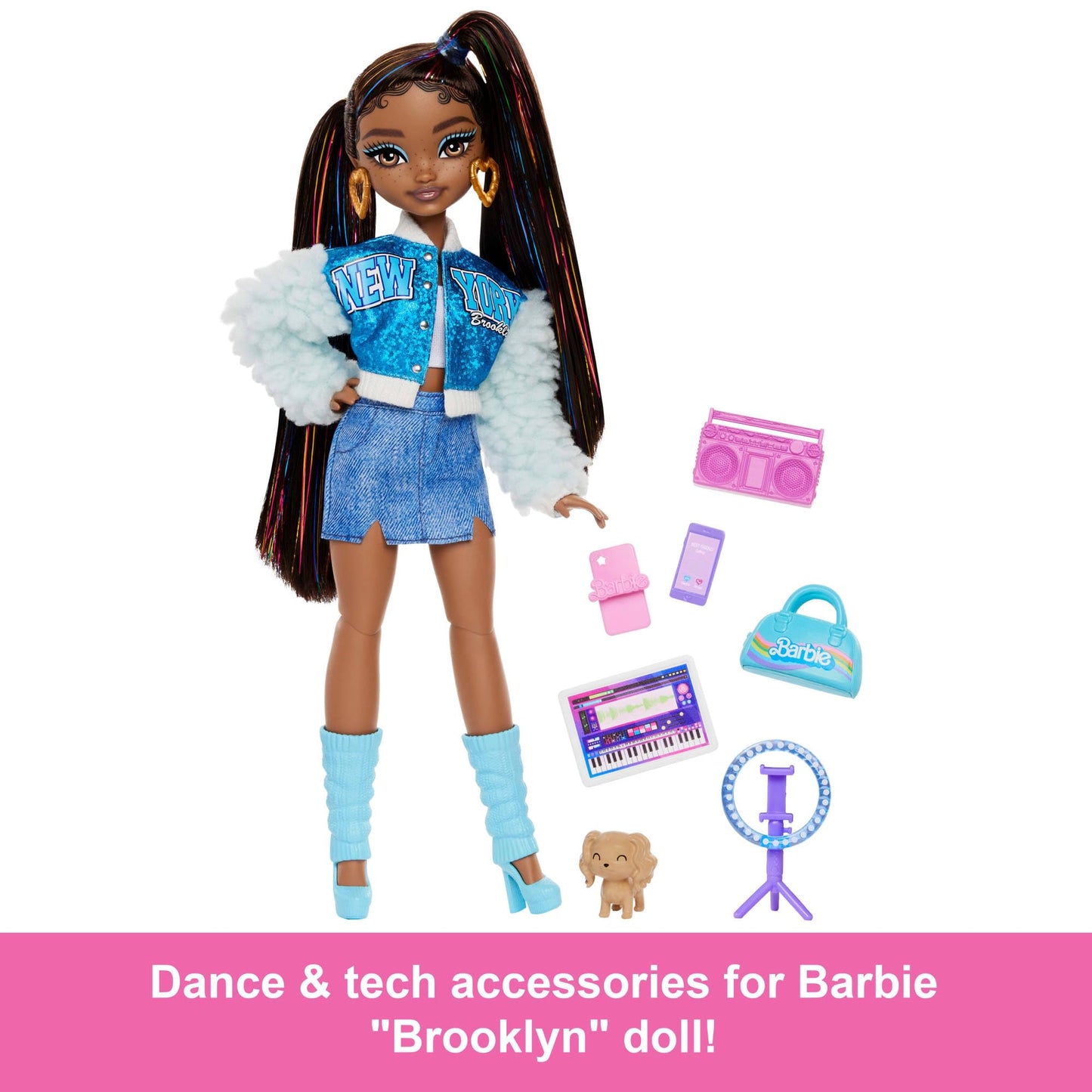 Barbie Dream Besties Muñeca Brooklyn para niñas de 4 años en adelante