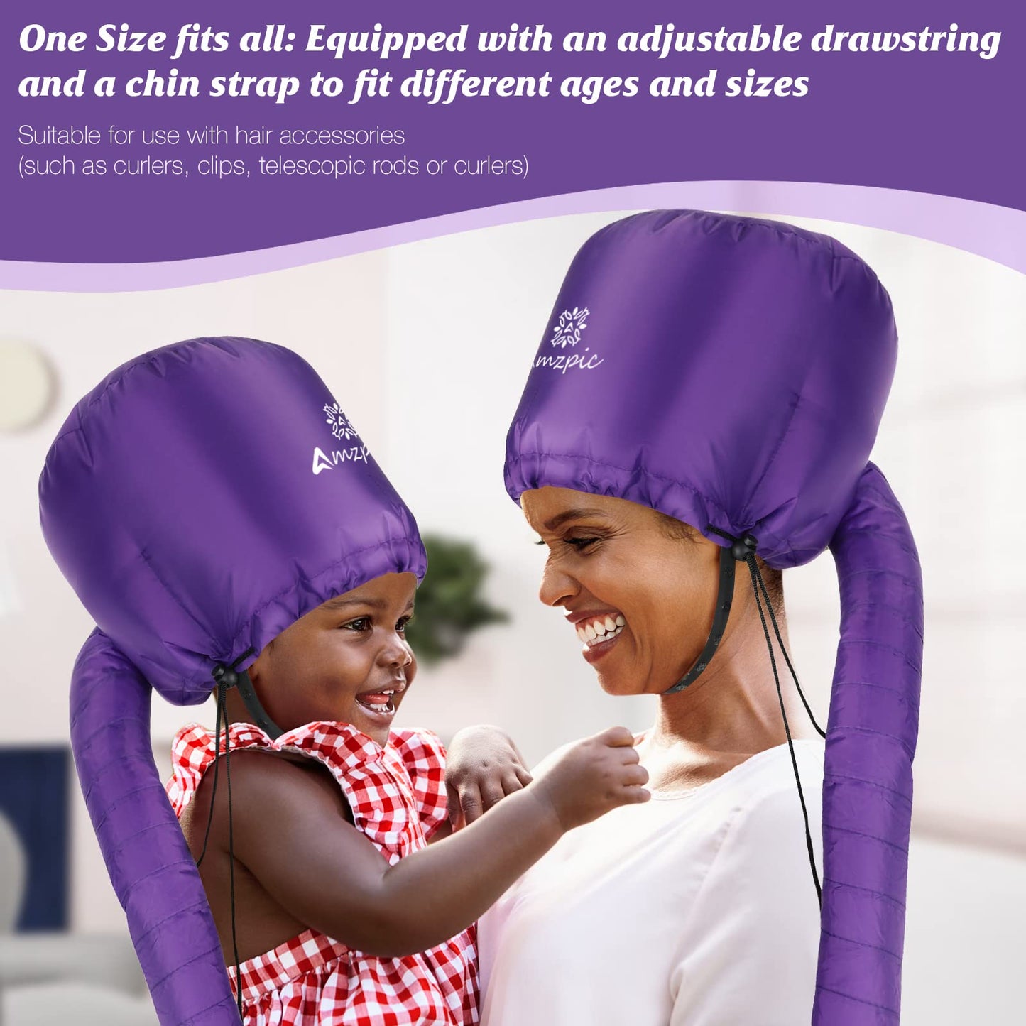 Accesorio para Secador de Pelo Extra Grande Morado Ajustable para Acelerar el Secado en Casa