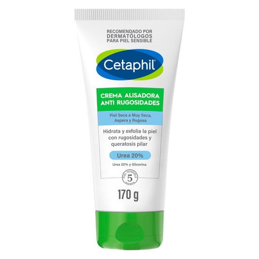 CETAPHIL Crema Alisadora Anti Rugosidades 170 g Ayuda a Suavizar la Piel Áspera y Rugosa Recomendada por Dermatólogos para Piel Sensible.