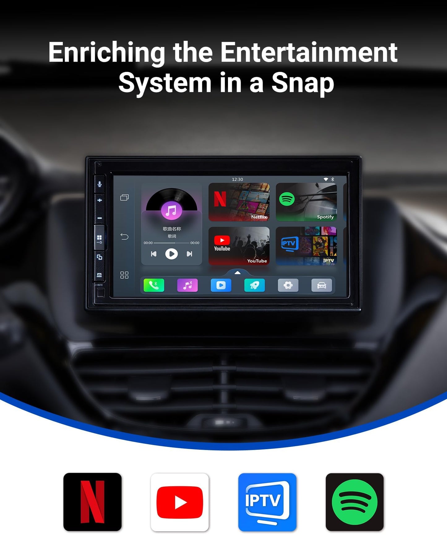 Adaptador CarPlay y Android Auto OTTOCAST Pro blanco con WiFi de 5 GHz para CarPlay OEM