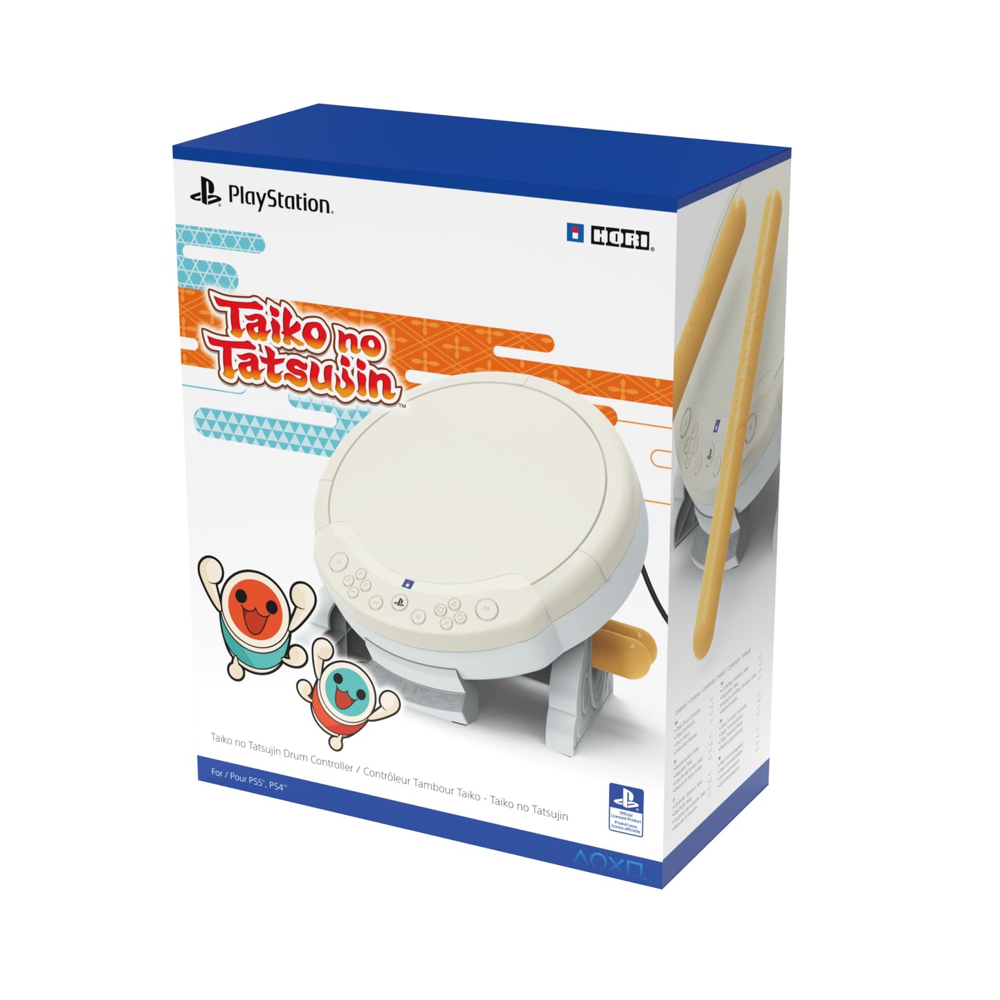 HORI - Mando Tambor para Taiko No Tatsujin PlayStation 5, PlayStation 4 y Windows 11/10 - Licencia oficial de Sony y Bandai Namco Entertainment