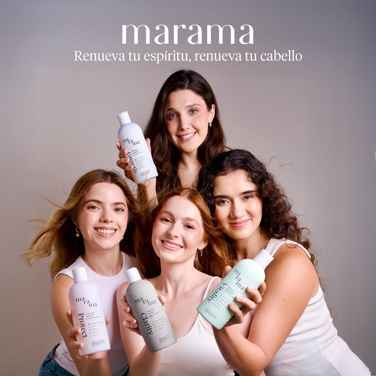 MARAMA | Growth Shampoo Manzanilla 500 ml - Para Todo Tipo de Cabello | Sin Sulfatos y Parabenos | Shampoo Anticaída que Nutre el Cuero Cabelludo | Fortalece e Hidrata