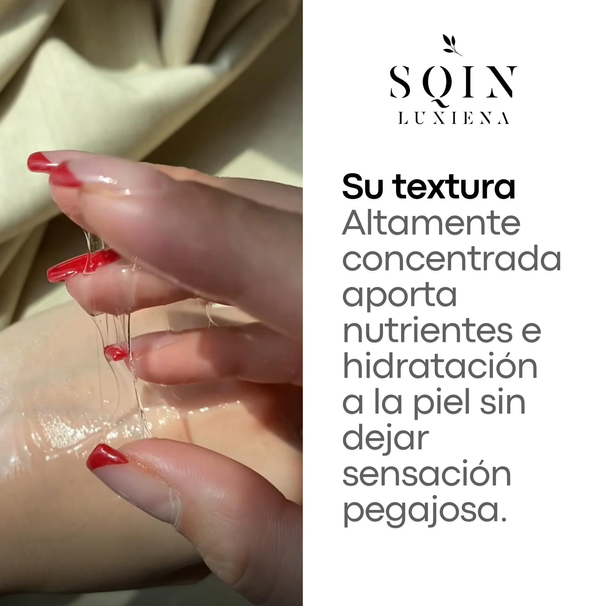 Sqin Luxiena Serum Baba de Caracol Coreano, Mucina de Caracol 96%, Repara e Hidrata la piel, Skincare Coreano, Snail Mucin, 100 ml.