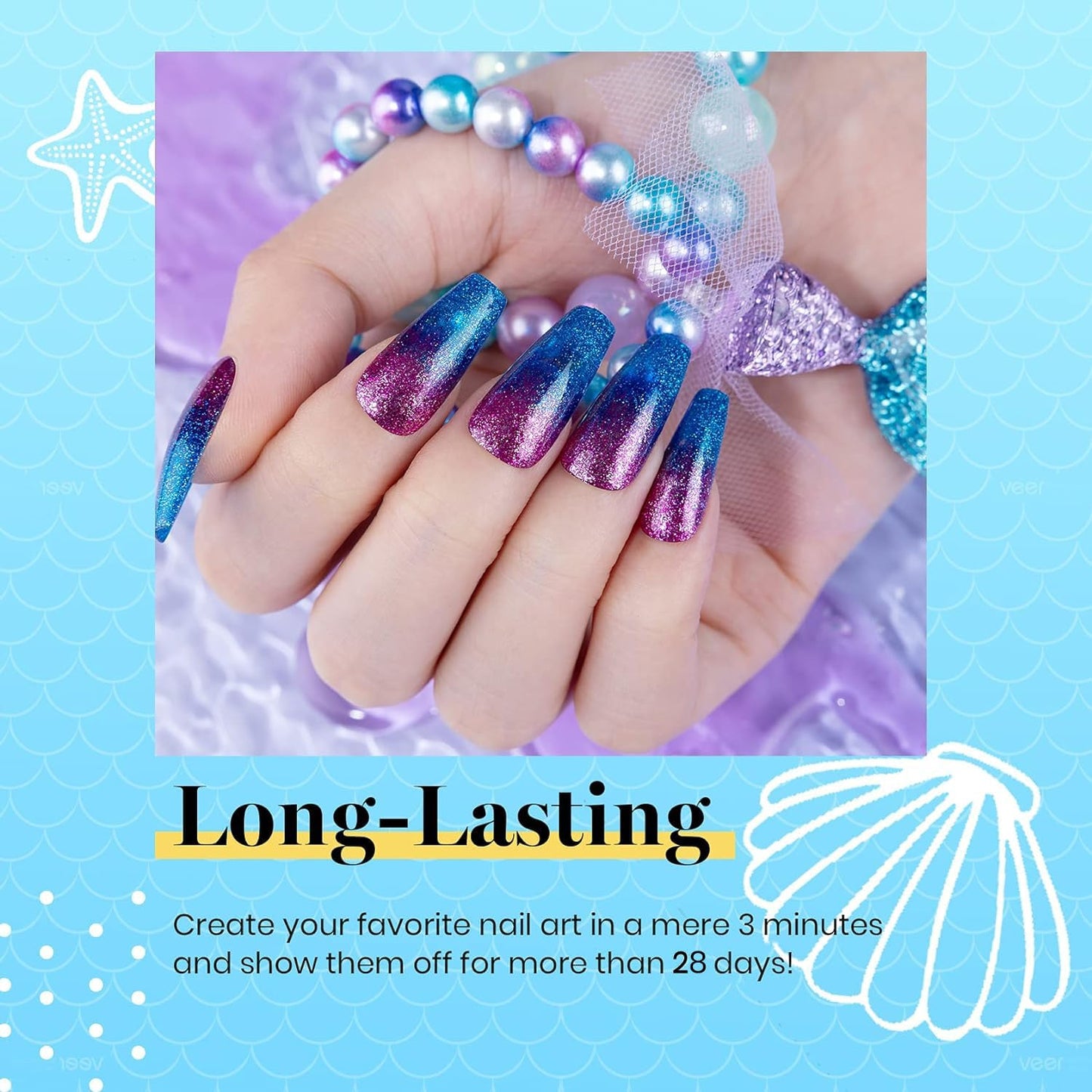 Beetles Gel Polish Nail Kit 100 ml - Colores vibrantes - Larga duración - uñas perfectas - Hecho en USA
