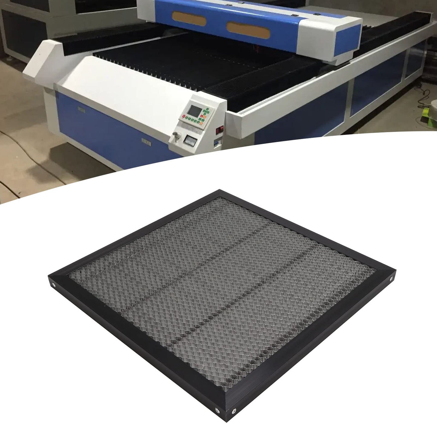 Cama Láser de Aleación de Aluminio, Accesorios de Plataforma de Máquina de Corte por Láser Placa de Nido de Abeja de Aluminio 400 * 400 Mm, Máquina de Grabado Láser, Herramientas