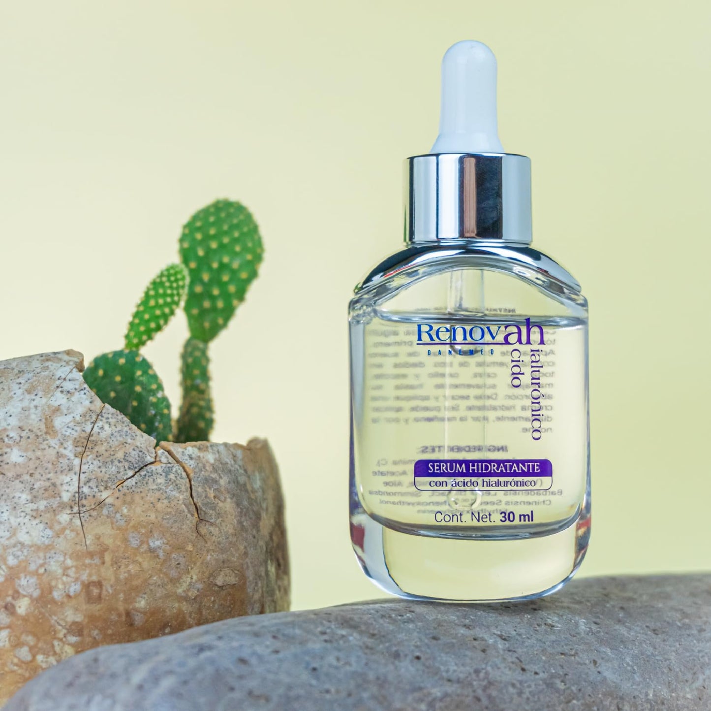 RENOVAH Sérum Hidratante con Hialurónico, Niacinamida, Vit-C, Vit-E
