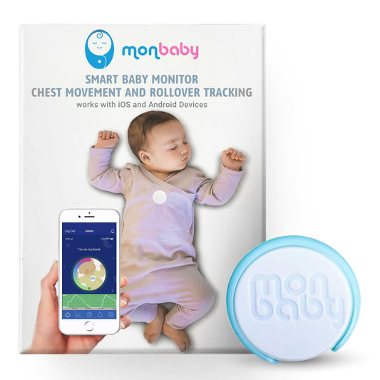 Monitor de Respiración MonBaby Azul con Conexión Bluetooth de Baja Energía para Bebé