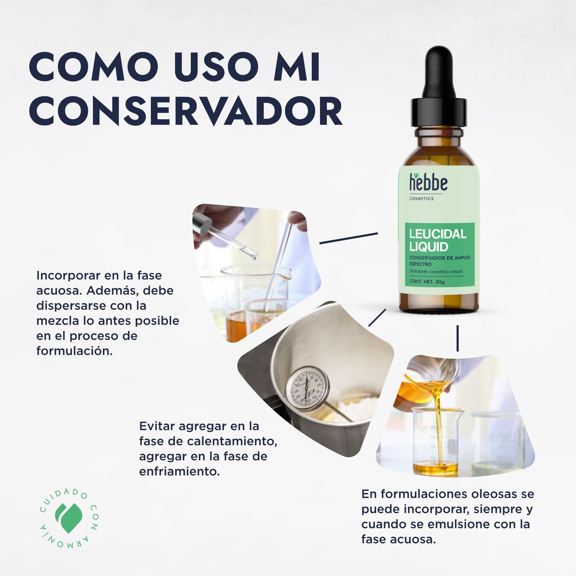 Conservador Leucidal Amplio Espectro Aprobado Ecocert Cosmética Natural 30g