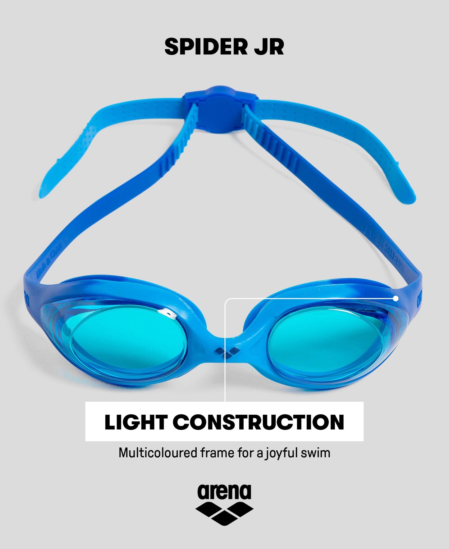 Arena Goggles Natación Spider Jr única, Rosa