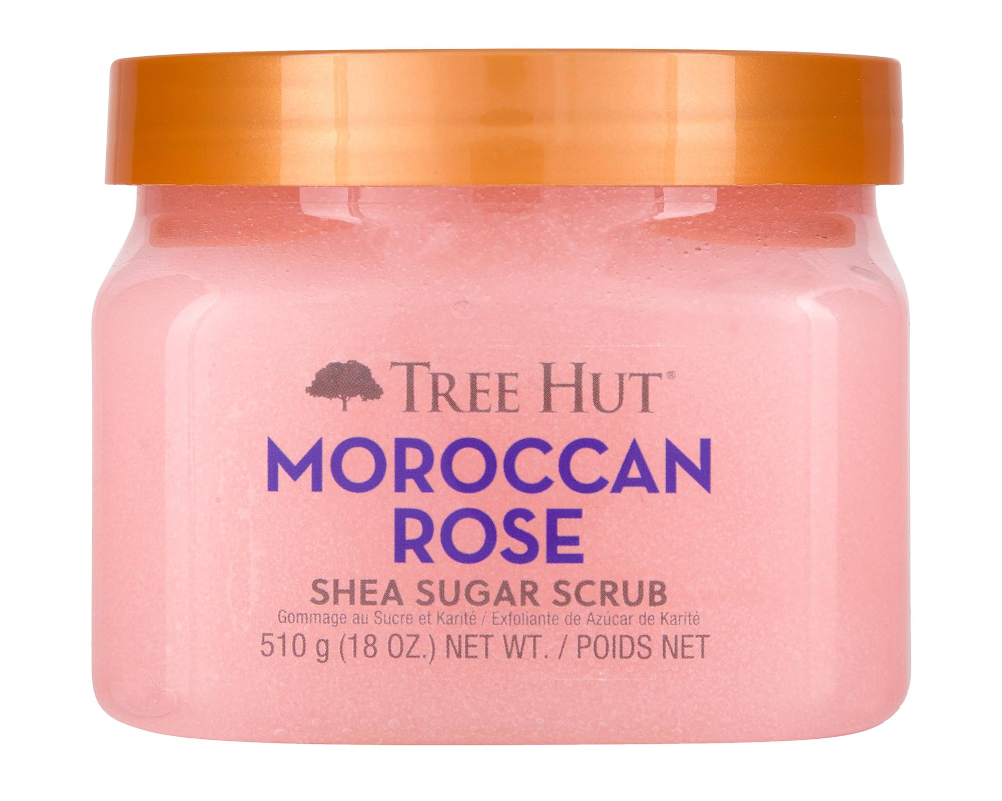 Exfoliante de Azúcar de Karité Tree Hut Rosa Marroquí Ultra Hidratante y Nutritivo para Cuidado Corporal Esencial