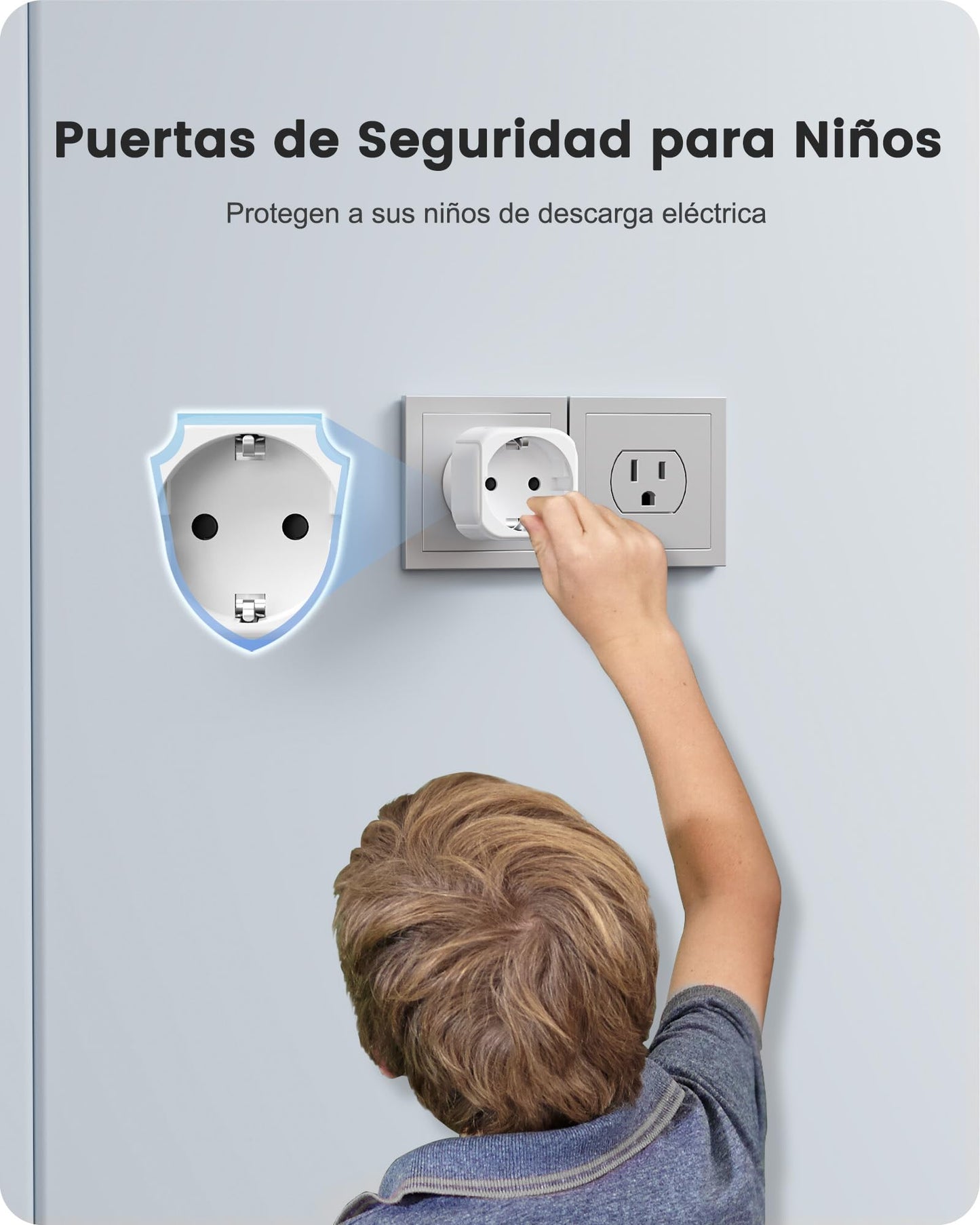 LENCENT 2X Adaptador de Enchufe de Europa a EE.UU, Adaptador de Enchufe de Salida Estadounidense, Adaptador de UE a EE.UU, Convertidor de Enchufe de Viaje de Europa a EE. UU. Mexico Colombia Canada