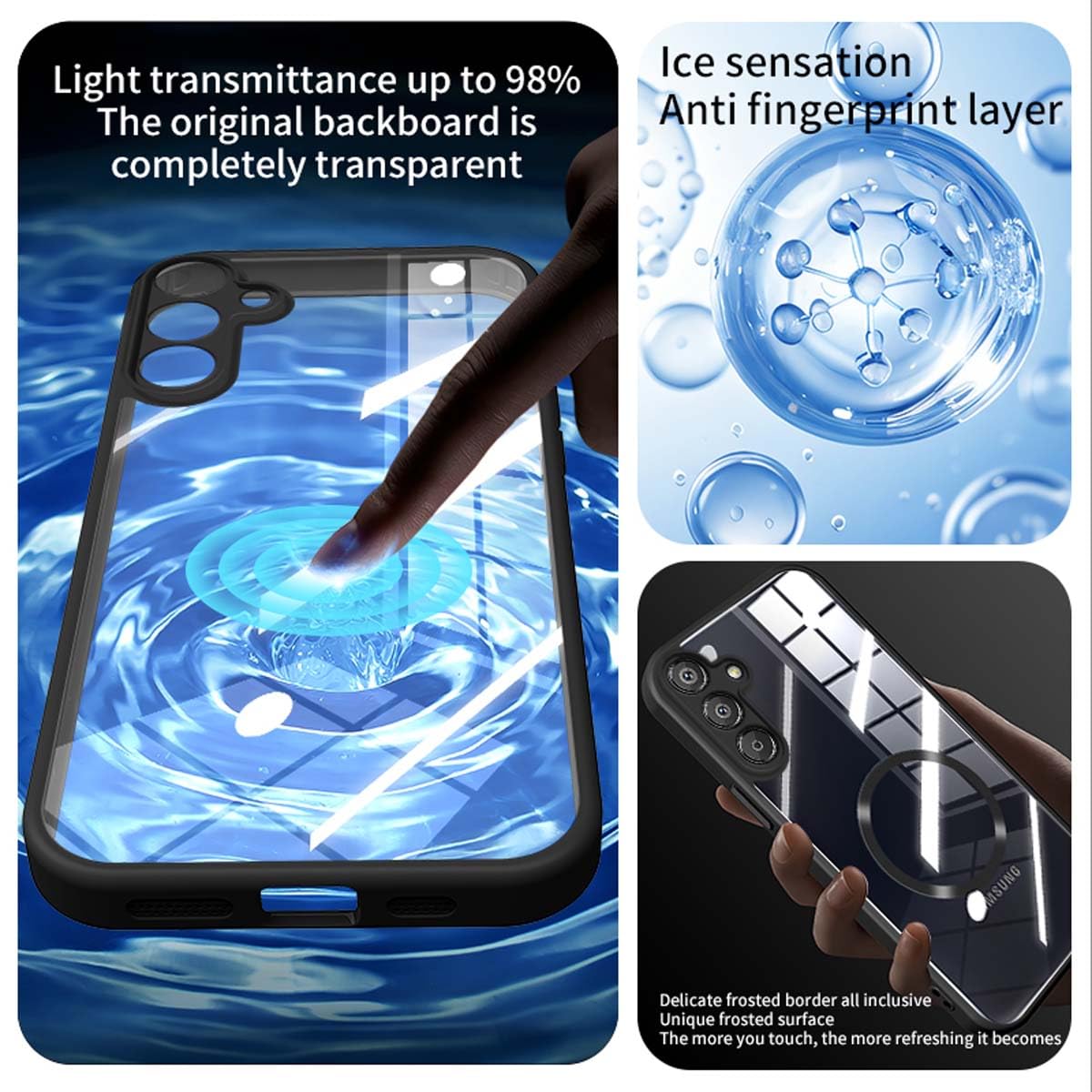 DABUNA YC Funda para Samsung Galaxy A56 5G Case, Protectora de Cámara Anticaída Ultra Delgada Cover, Anti-Amarillo Transparente Carcasa