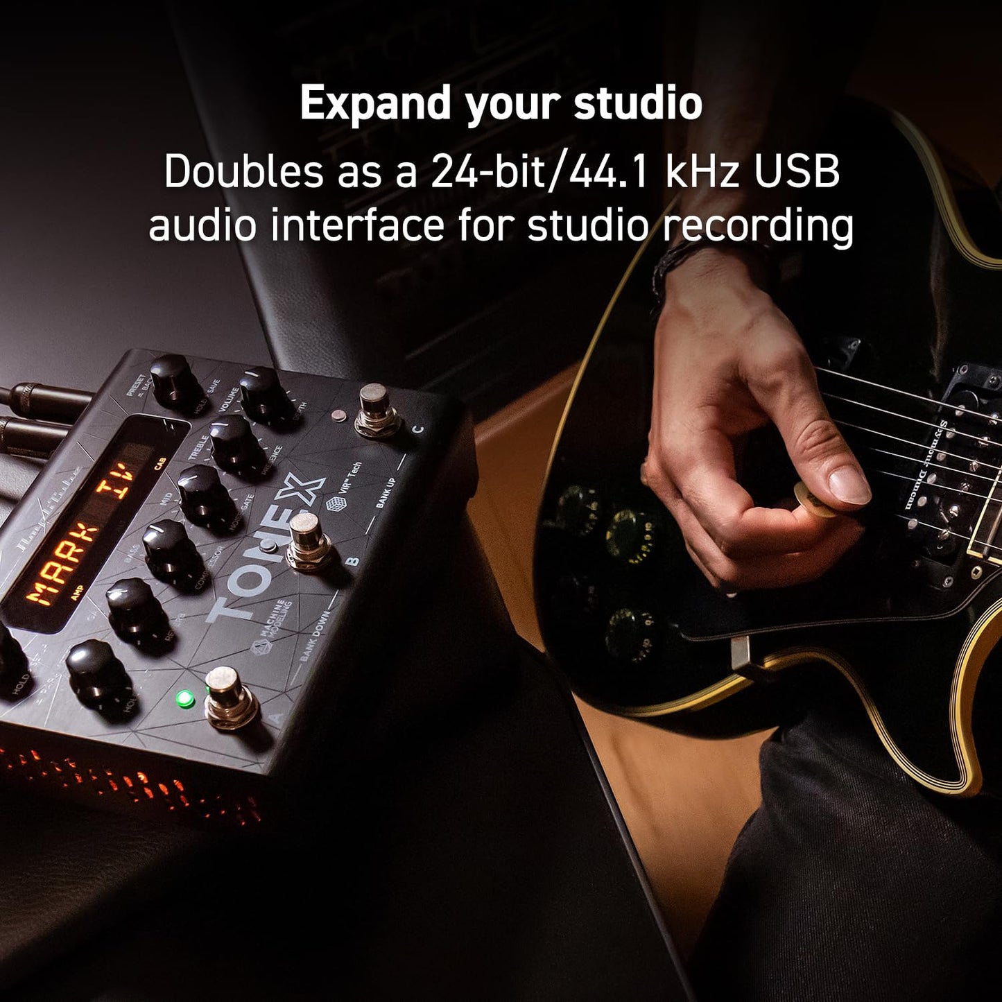 IK Multimedia TONEX AI Machine Learning Pedal Multi Efectos: Modelo Tono Amplificador de Guitarra Eléctrica, Distorsión, Overdrive y Otros