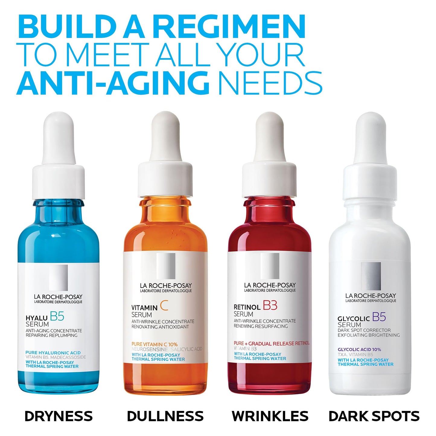 La Roche Posay Pure Vitamin C10 Serum Facial Anti-Oxidante con Vitamina C que brinda limunosidad y mejora la textura de la piel, apta para piel mixta a grasa 30ml