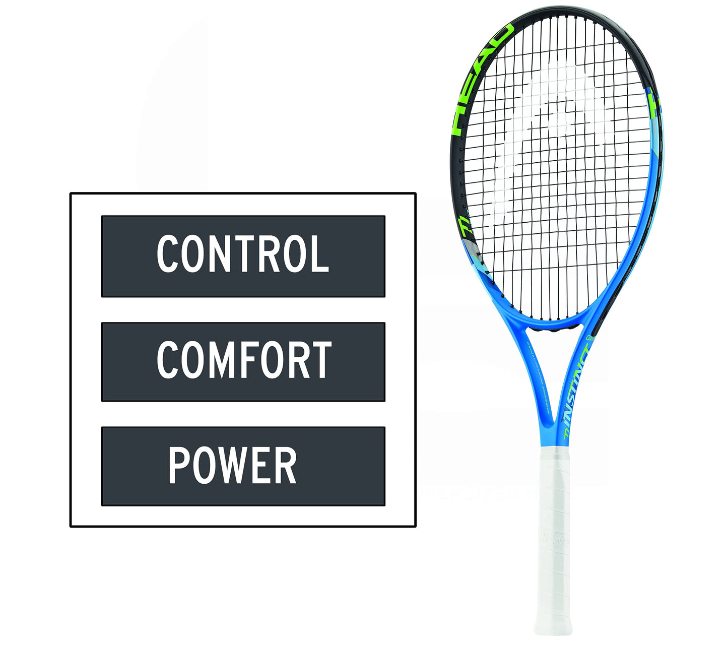 Head Ti. Instinct Comp - Raqueta de tenis (4 - 1/4), Strung