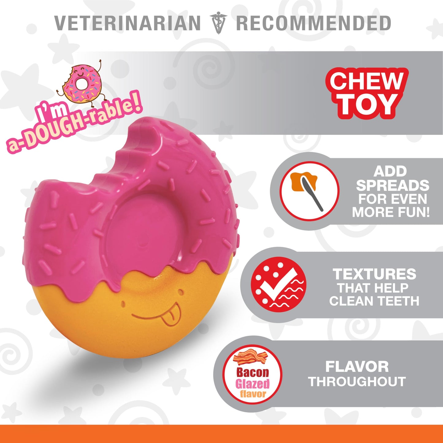 Juguete para Perros Nylabone Sabor Esmaltado masticables para Masticadores Agresivos