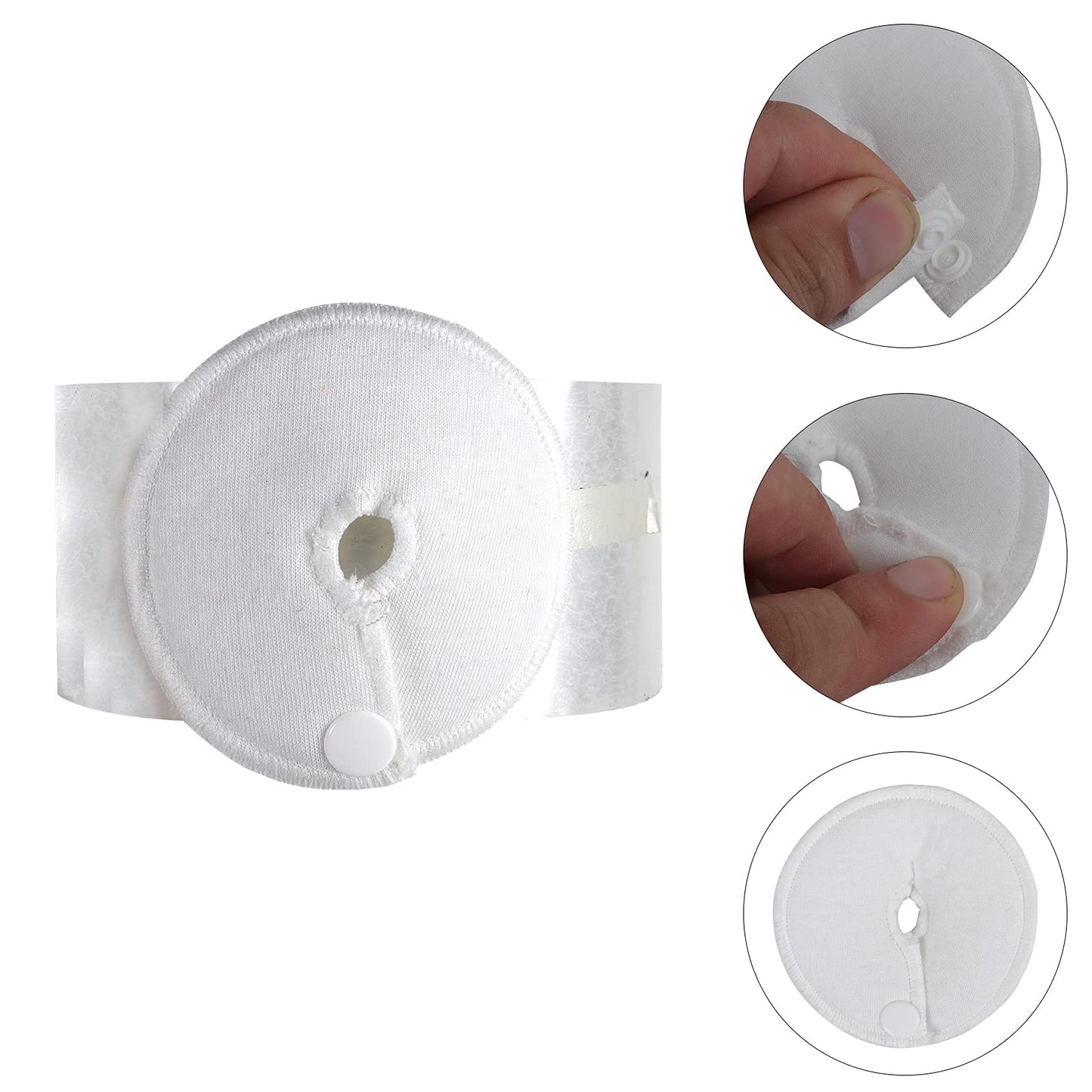 Almohadillas para tubo de alimentación en G, almohadillas de botón, soporte de diálisis abdominal peritoneal, suministros de tubo de alimentación para cuidado de enfermería (paquete de 12)